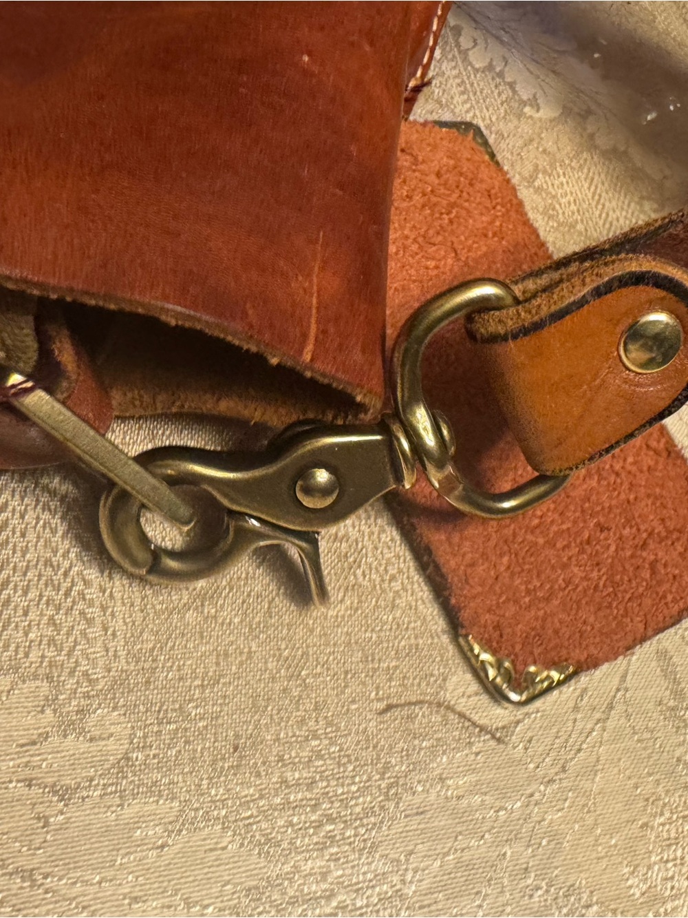 Sandast Canary Canvas & Leather Crossbody Messenger Bag - Unisex - Picture 7 of 14